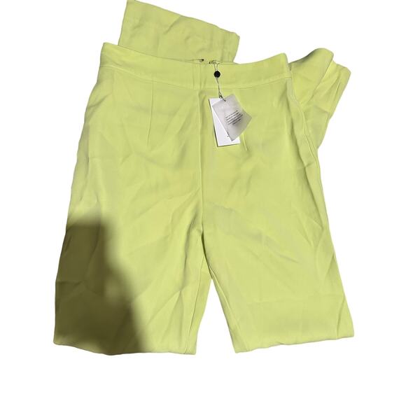 Lover & Friends Women's neon yellow Tapered High Waist Pants M - Picture 1 of 2
